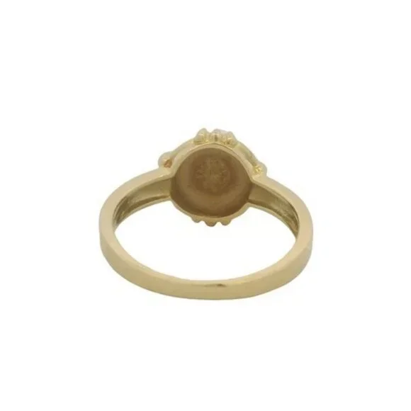 Vintage Tiffany & Co 18kt Yellow Gold Akoya Pearl Solitaire Ring Size 6.25 - Picture 4 of 6
